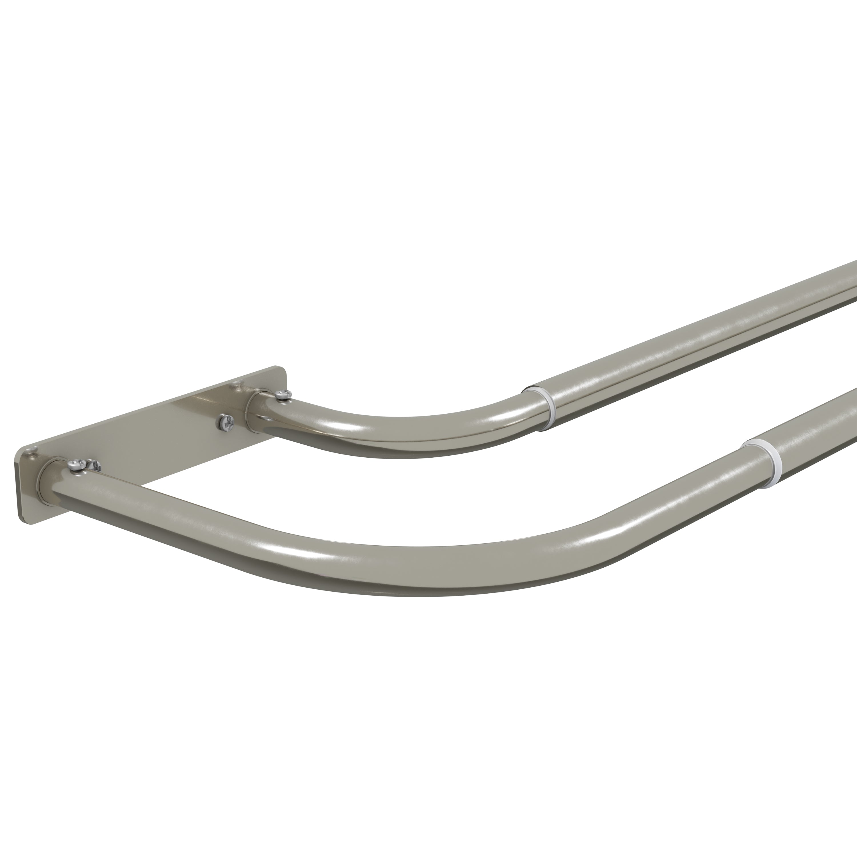 Bay & Bow ECO PK 19/22mm 210-360cm Double Room Darkening Pole SS