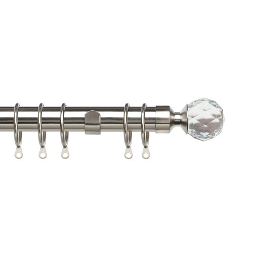 Bay & Bow 25-28mm 170-300cm Pristine Crystal Pole SS