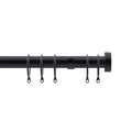 Bay & Bow 28mm 250cm Stud End Cap Pole Set BK