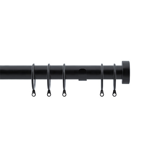 Bay & Bow 28mm 400cm Stud End Cap Pole Set BK